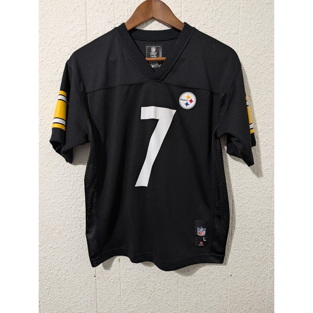 BEN ROETHLISBERGER #7 PITTSBURGH STEELERS Youth L (14-16) NFL Football Jersey